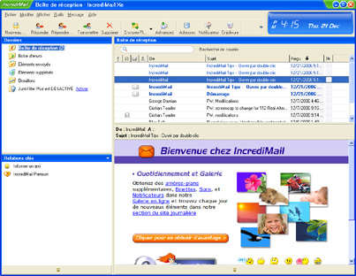 capture d'ecran IncrediMail Xe v 2528