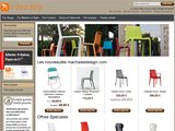 Chaise design bois et plastique