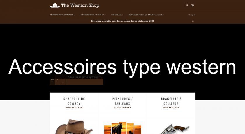 Accessoires type western