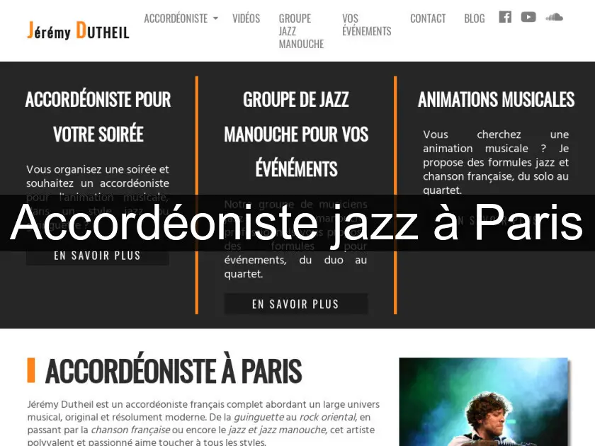 Accordéoniste jazz à Paris