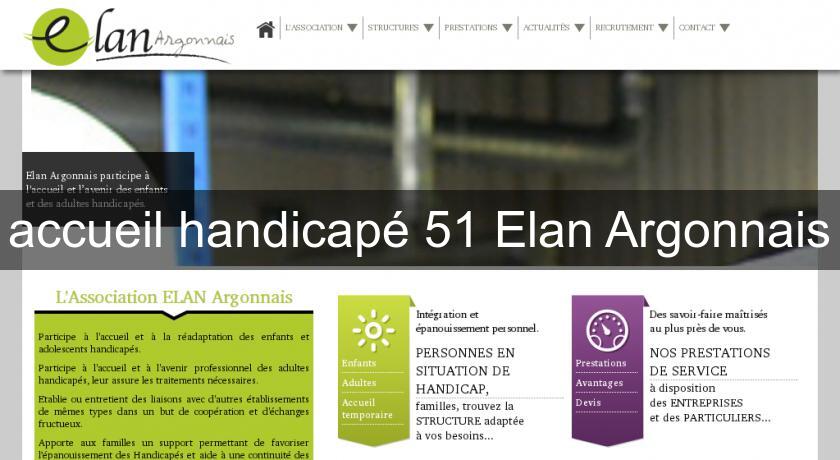 accueil handicapé 51 Elan Argonnais
