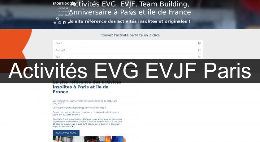 Activités EVG EVJF Paris