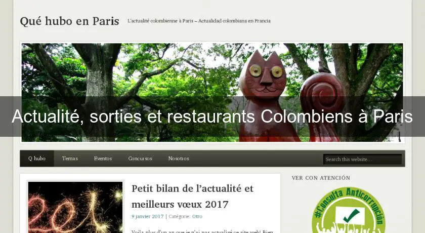 Actualité, sorties et restaurants Colombiens à Paris