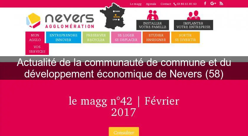 Actualité de la communauté de commune et du développement économique de Nevers (58)
