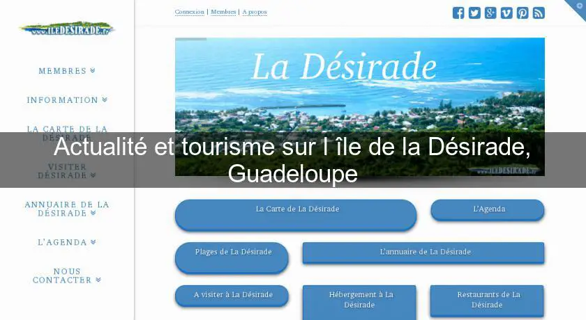 Actualité et tourisme sur l'île de la Désirade, Guadeloupe