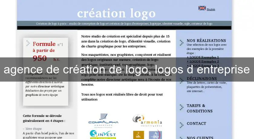 agence de création de logo, logos d'entreprise