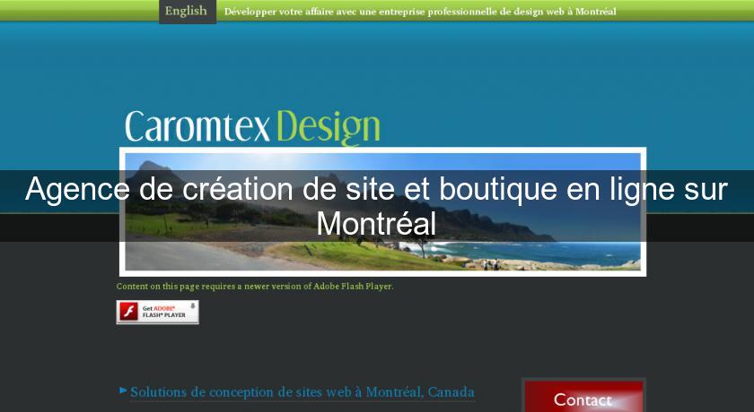 Agence de création de site et boutique en ligne sur Montréal