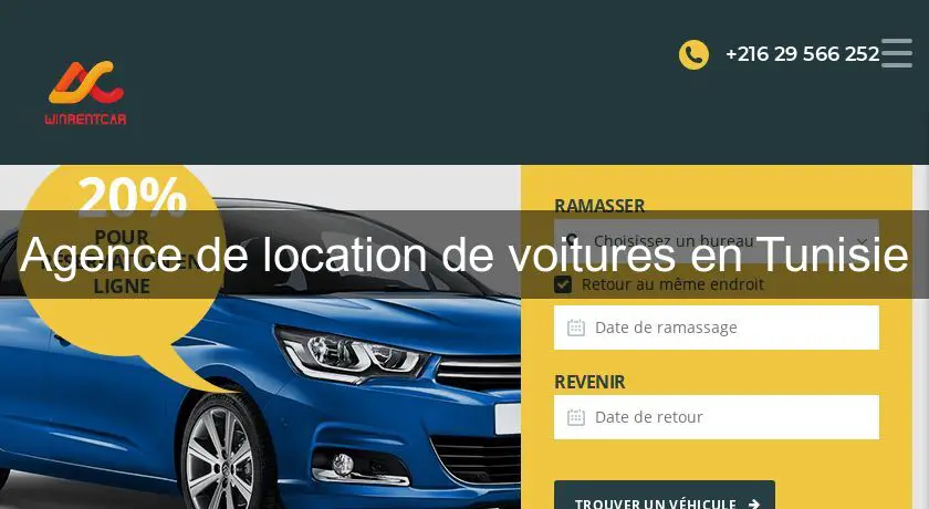 Agence de location de voitures en Tunisie