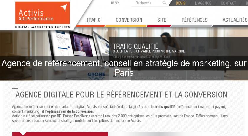 Agence de référencement, conseil en stratégie de marketing, sur Paris