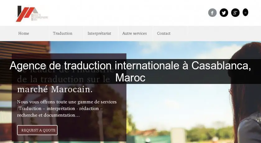 Agence de traduction internationale à Casablanca, Maroc
