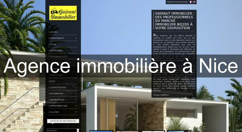 Agence immobilière à Nice