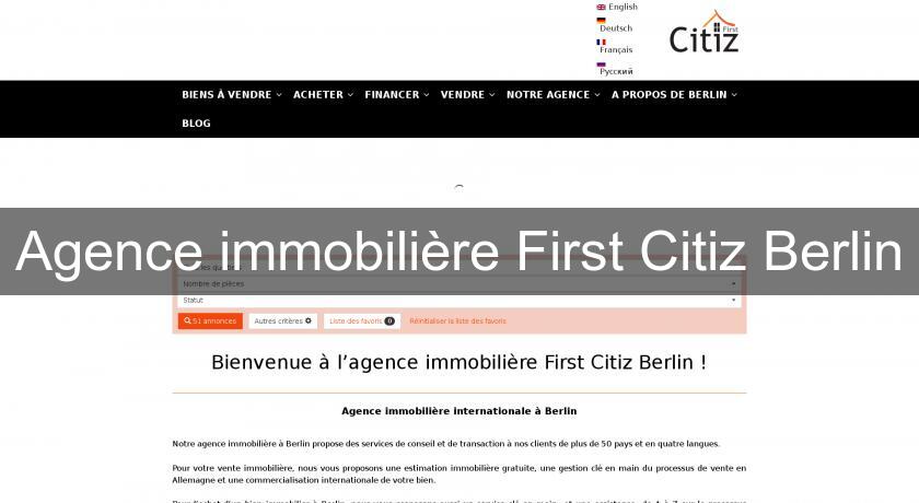 Agence immobilière First Citiz Berlin