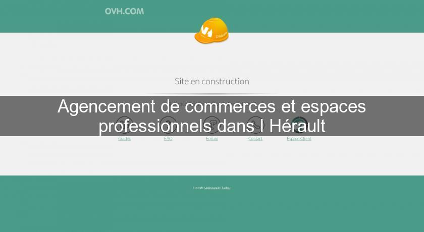 Agencement de commerces et espaces professionnels dans l'Hérault