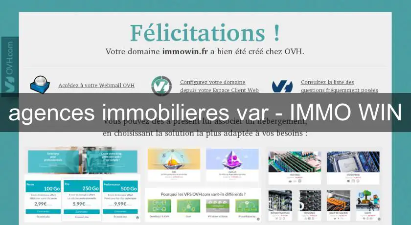 agences immobilieres var - IMMO WIN