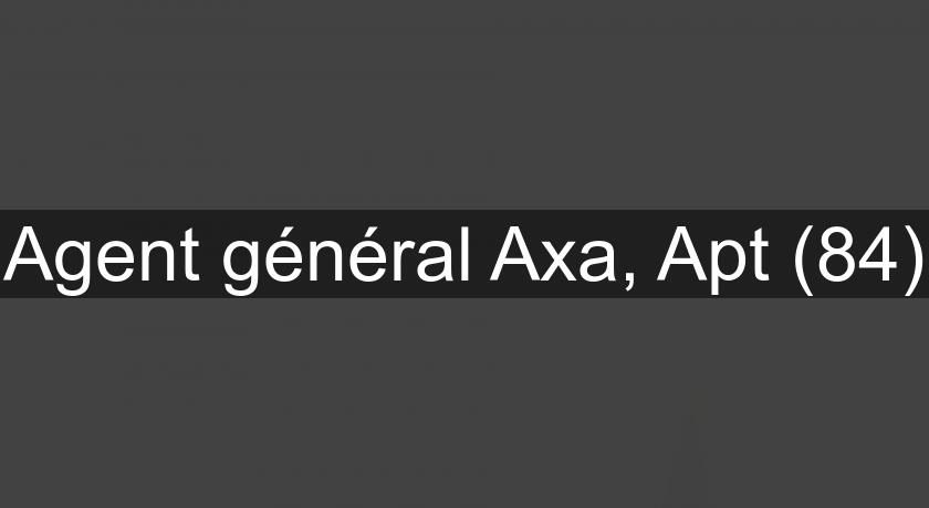 Agent général Axa, Apt (84)