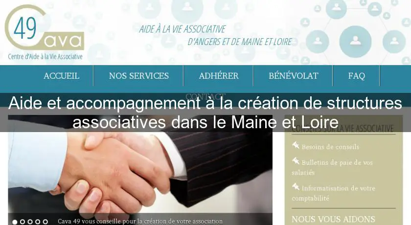 Aide et accompagnement à la création de structures associatives dans le Maine et Loire