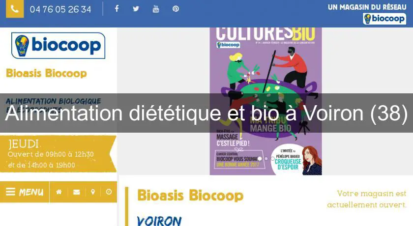 Alimentation diététique et bio à Voiron (38)