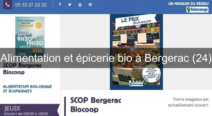 Alimentation et épicerie bio à Bergerac (24)