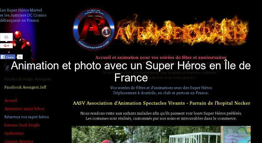 Animation et photo avec un Super Héros en Île de France