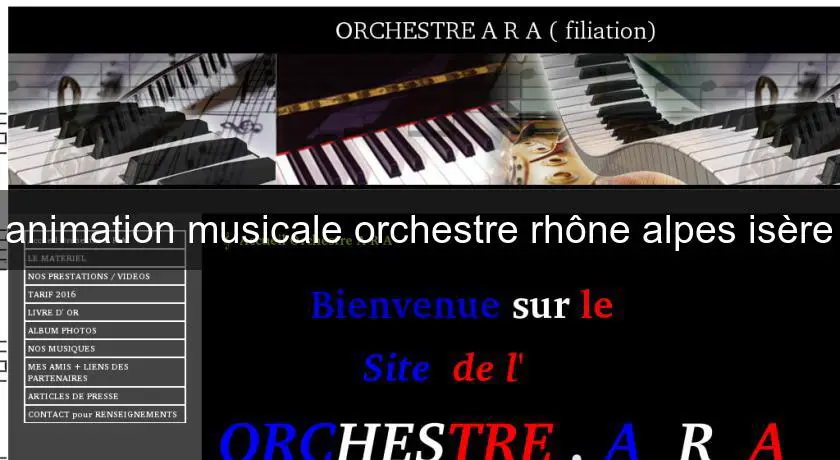 animation musicale orchestre rhône alpes isère