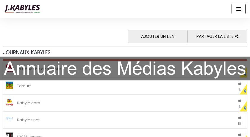Annuaire des Médias Kabyles