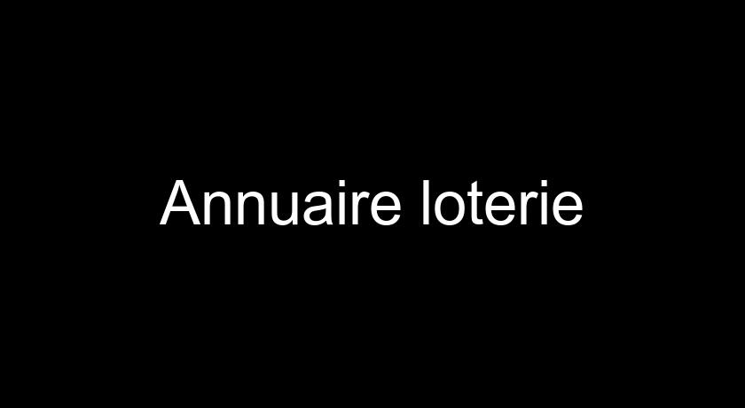 Annuaire loterie