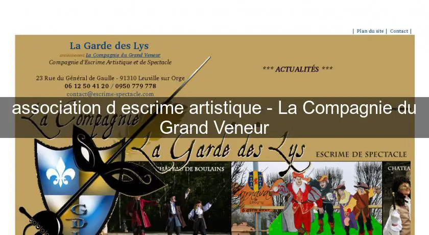 association d'escrime artistique - La Compagnie du Grand Veneur