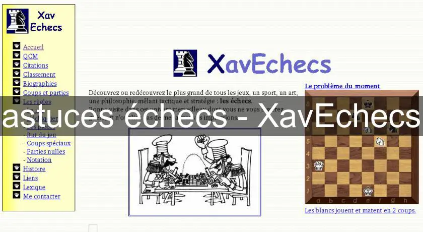 astuces échecs - XavEchecs