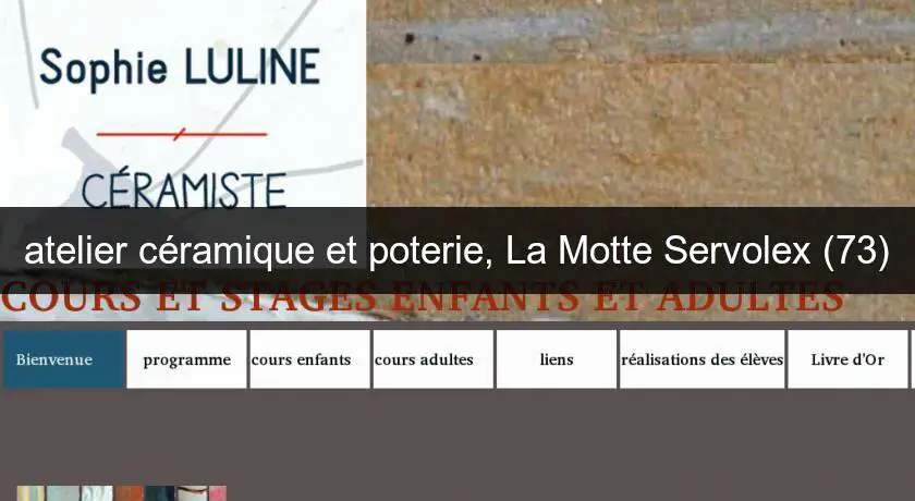 atelier céramique et poterie, La Motte Servolex (73)