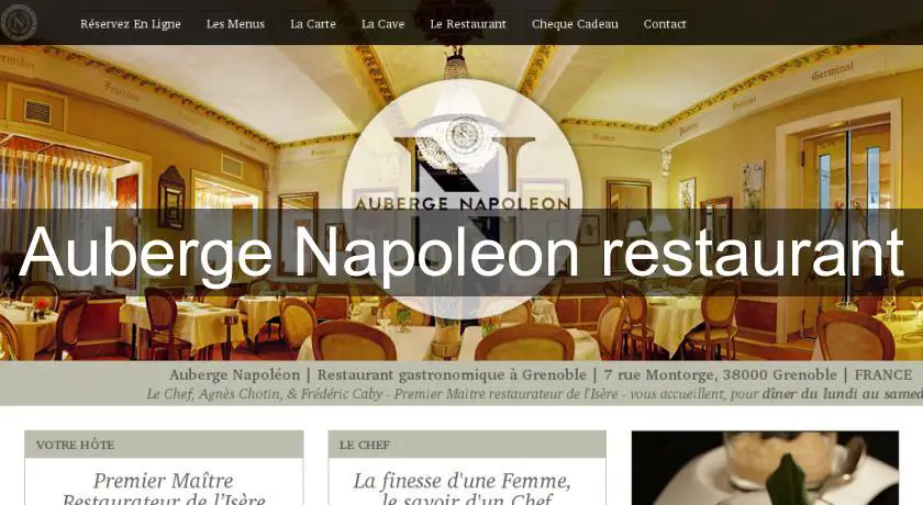 Auberge Napoleon restaurant