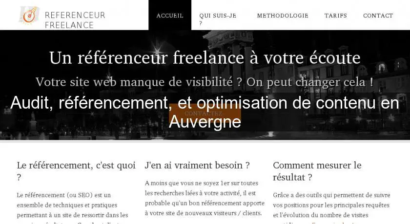 Audit, référencement, et optimisation de contenu en Auvergne