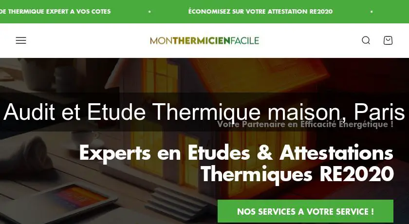 Audit et Etude Thermique maison, Paris