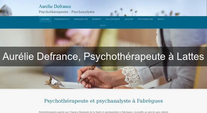 Aurélie Defrance, Psychothérapeute à Fabrègues