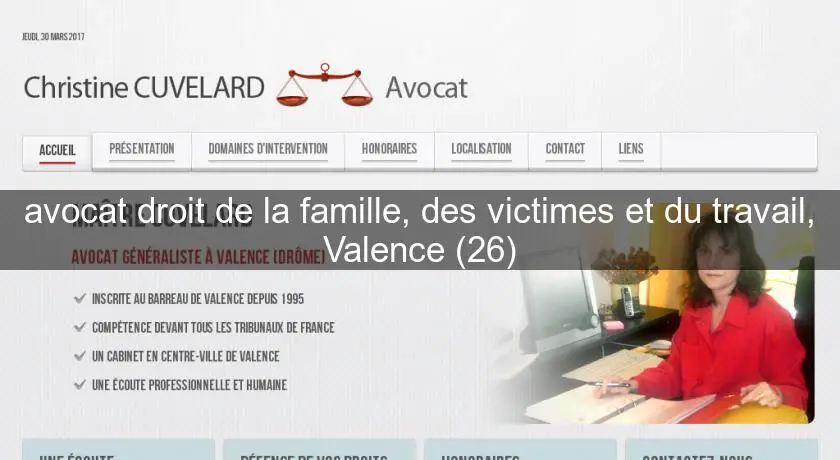 avocat droit de la famille, des victimes et du travail, Valence (26)