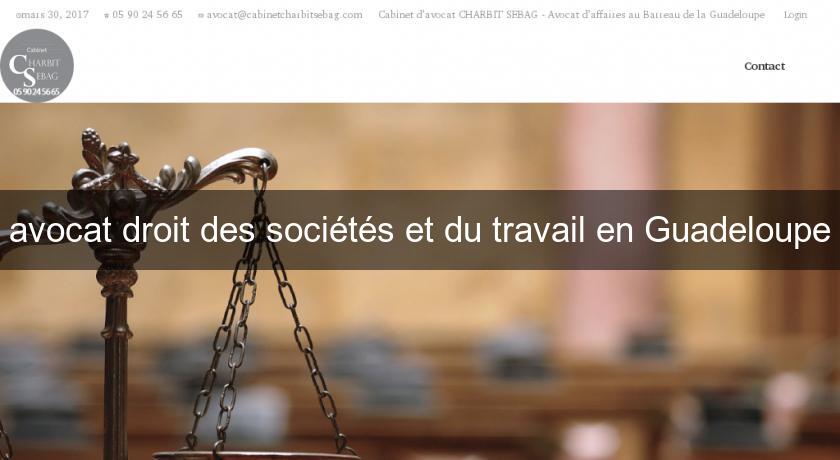 avocat droit des sociétés et du travail en Guadeloupe