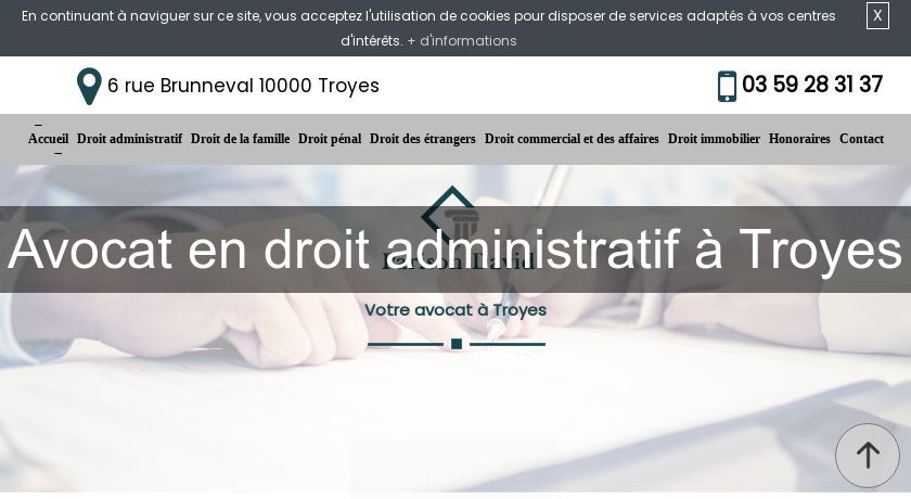 Avocat en droit administratif à Troyes