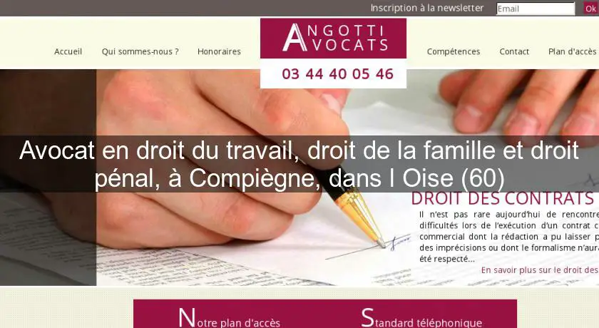Avocat en droit du travail, droit de la famille et droit pénal, à Compiègne, dans l'Oise (60)