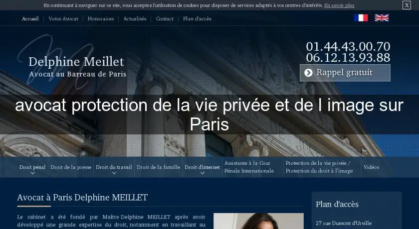 avocat protection de la vie privée et de l'image sur Paris