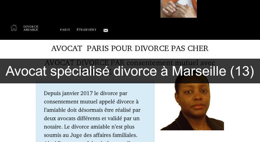 Avocat spécialisé divorce à Marseille (13)
