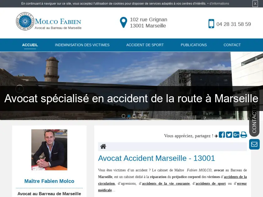 Avocat spécialisé en accident de la route à Marseille