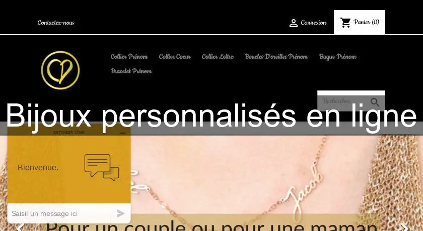 Bijoux personnalisés en ligne