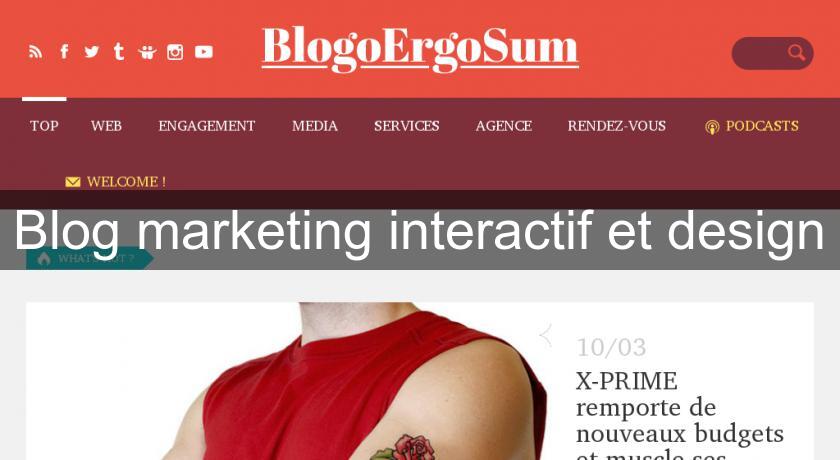 Blog marketing interactif et design