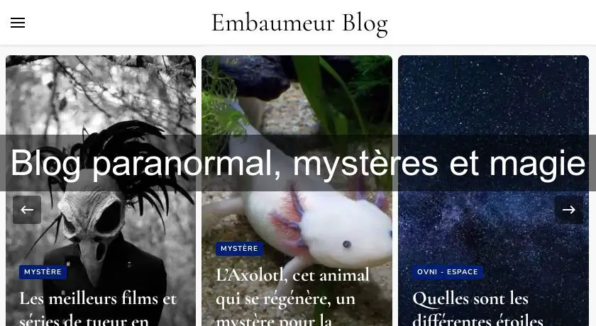 Blog paranormal, mystères et magie