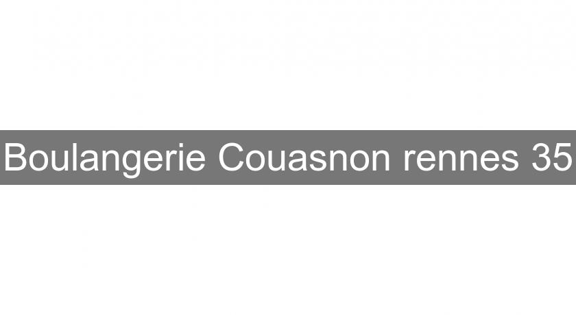 Boulangerie Couasnon rennes 35
