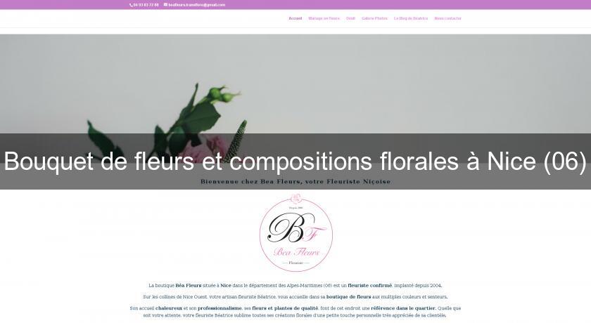 Bouquet de fleurs et compositions florales à Nice (06)