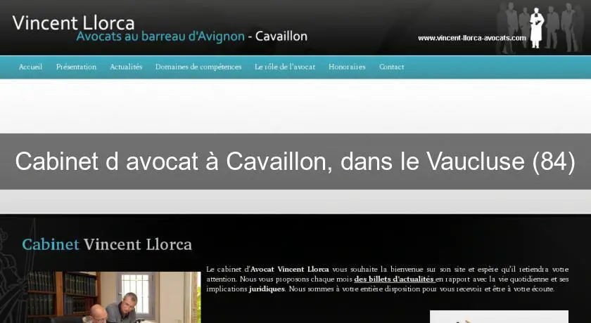 Cabinet d'avocat à Cavaillon, dans le Vaucluse (84)