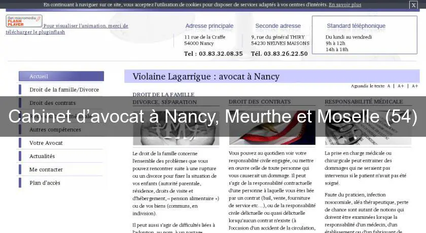 Cabinet d’avocat à Nancy, Meurthe et Moselle (54)