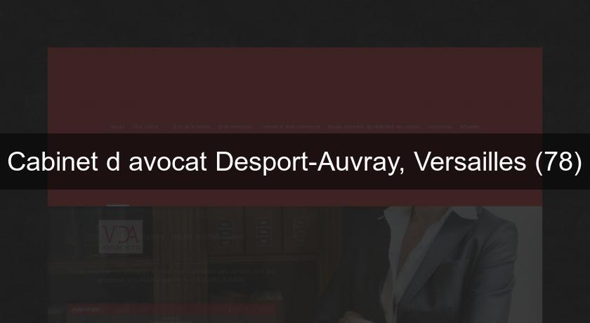 Cabinet d'avocat Desport-Auvray, Versailles (78)
