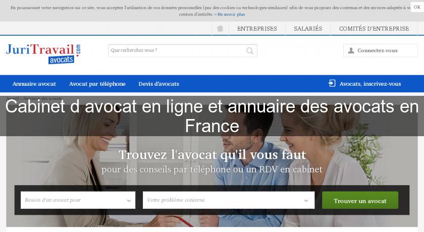 Cabinet d'avocat en ligne et annuaire des avocats en France