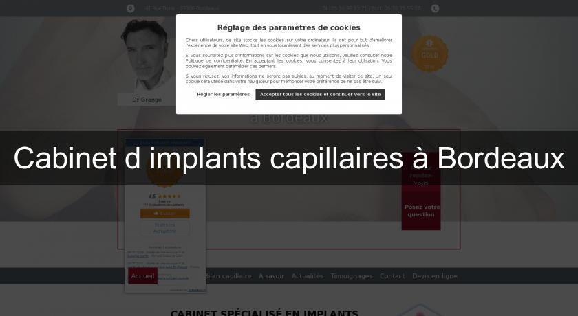 Cabinet d'implants capillaires à Bordeaux